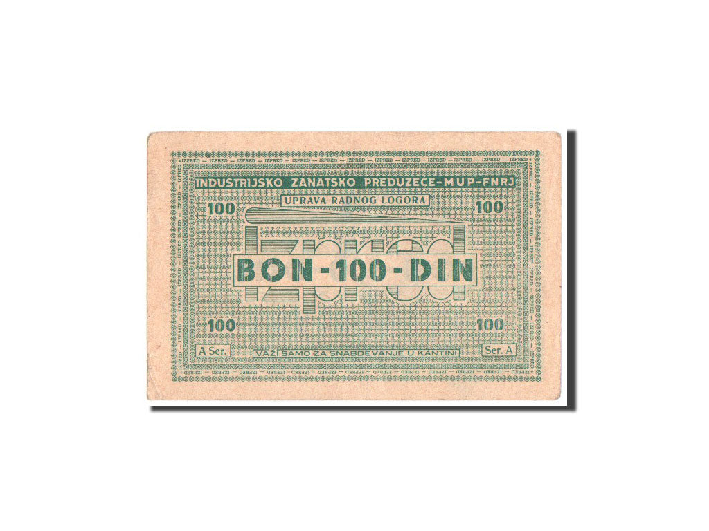 Banknote, Croatia, 100 Dinara, 1941-1944, Undated, AU(55-58)
