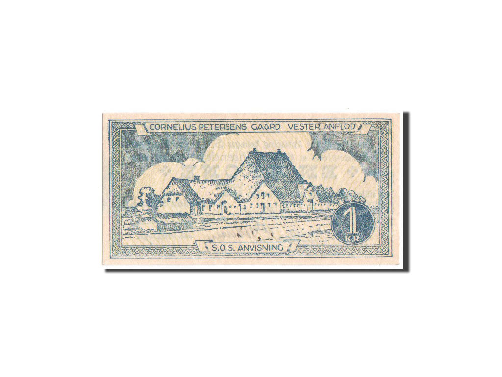 Geldschein, Dänemark, Haderslev, 1 Krone, House, 1927, 1927, UNZ