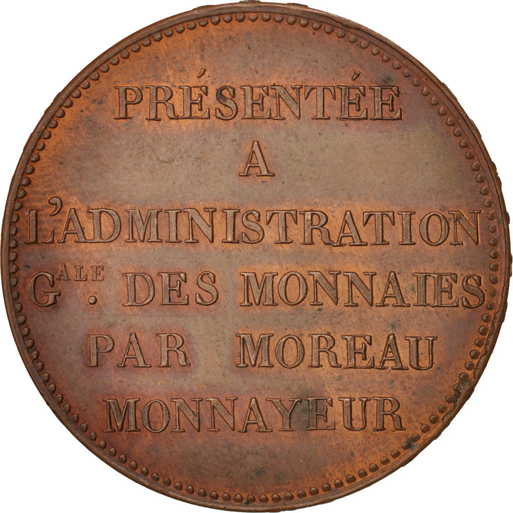 Moneda, Francia, Charles X, 5 Francs, Paris, EBC+, Bronce, Mazard:898a