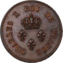 Francia, Charles X, 2 Francs, 1824, Paris, ESSAI, Bronzo, SPL, Gadoury:516b