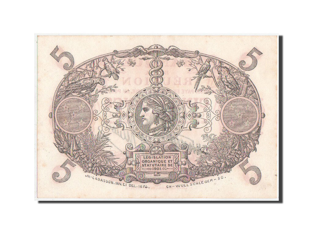 Banconote, Réunion, 5 Francs, 1938, KM:14, SPL-