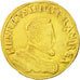 Coin, France, Henri II, Double Henri d'or, 1557, Rouen, EF(40-45), Gold