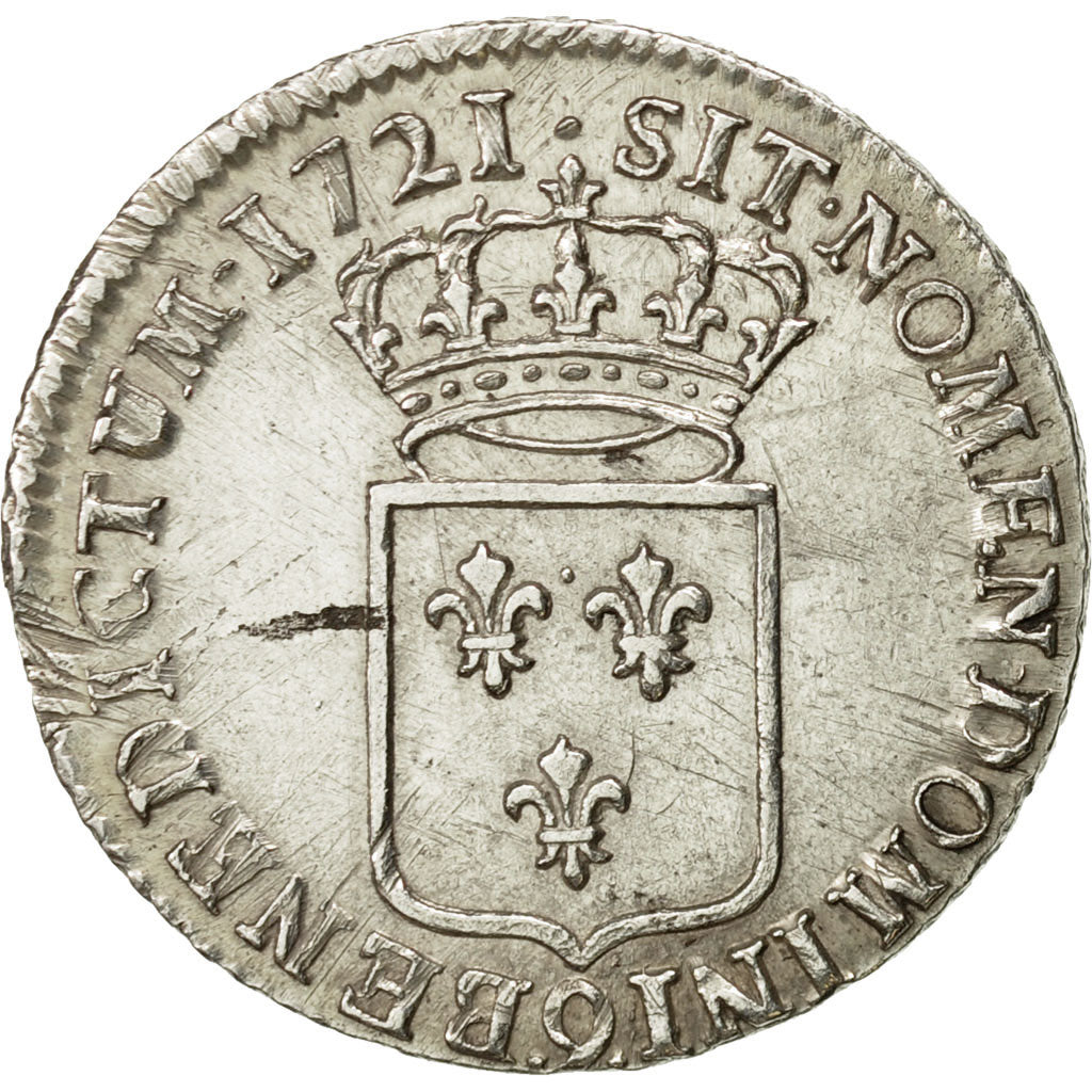 Monnaie, France, Louis XV, 1/3 Écu de France, 1/3 Ecu, 1721, Rennes, TTB+