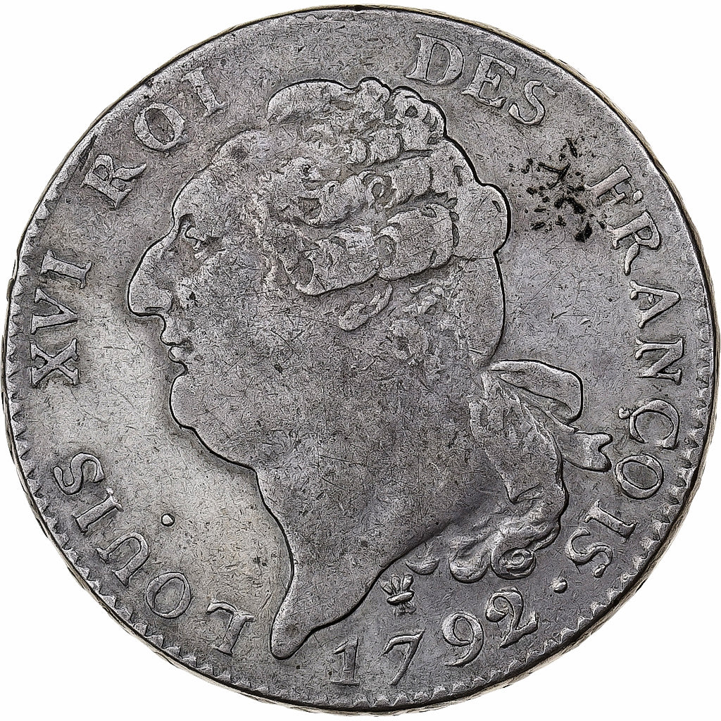 Frankrijk, Louis XVI, Écu de 6 livres françois, 1792 / AN 4, Limoges, Zilver