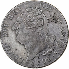 Frankrijk, Louis XVI, Écu de 6 livres françois, 1792 / AN 4, Limoges, Zilver