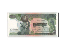 Banknote, Cambodia, 500 Riels, 1975, KM:16b, UNC(65-70)