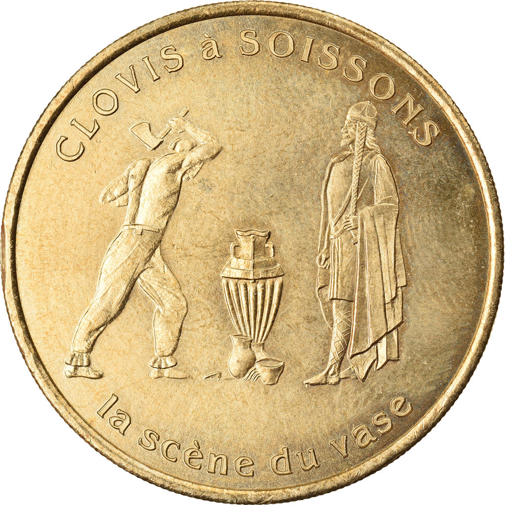 Frankreich, Medaille, 1 Euro de Soissons, Clovis, 1997, UNZ+
