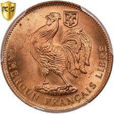 Cameroon, 50 Centimes, 1943, Pretoria, Bronze, PCGS, MS66RD, KM:6