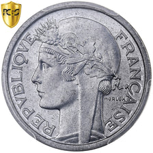 France, Franc, Morlon, 1957, Paris, Aluminium, PCGS, MS65, Gadoury:473b