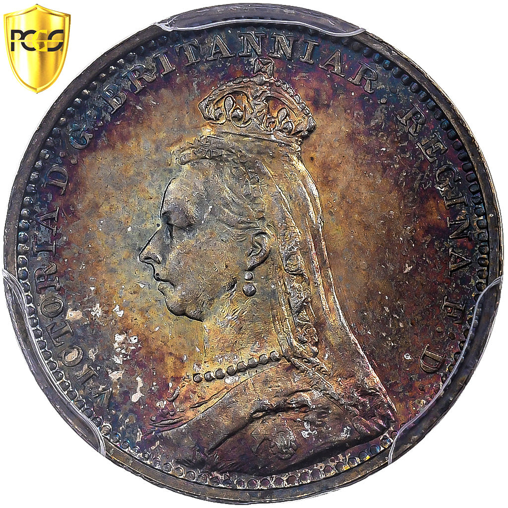 Grã-Bretanha, Victoria, 2 Pence, Maundy, 1891, Prata, PCGS, PL66, Spink:3935