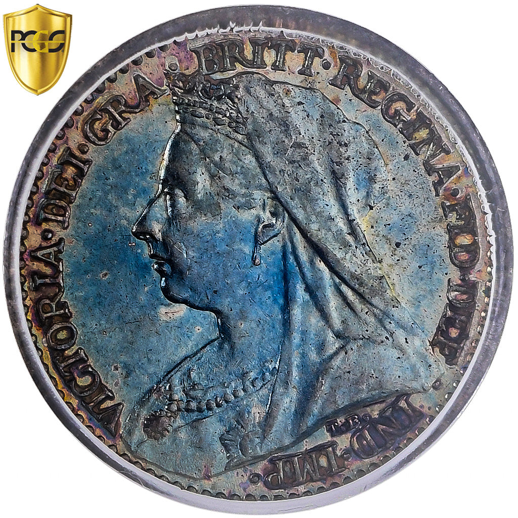 Gran Bretagna, Victoria, Penny, Maundy, 1895, London, Argento, PCGS, PL66