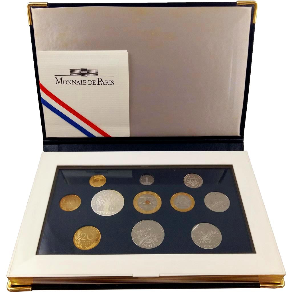 France, Set 1 c. - 100 frs., 1997, MDP, Proof, MS(65-70)