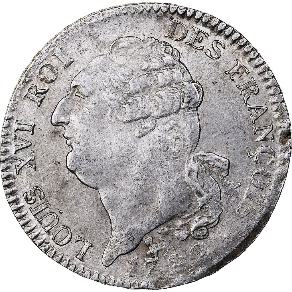 Frankrijk, Louis XVI, Écu de 6 livres françois, 1792 / AN 4, Paris, Zilver