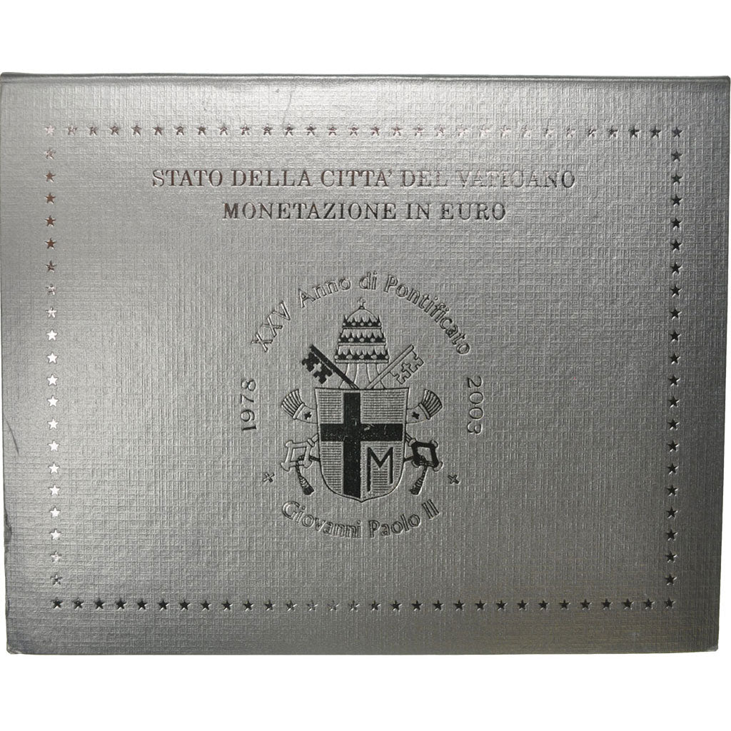 Vatican, Jean Paul II, Coffret 1 ct. - 2 Euro, 2003, Rome, FDC