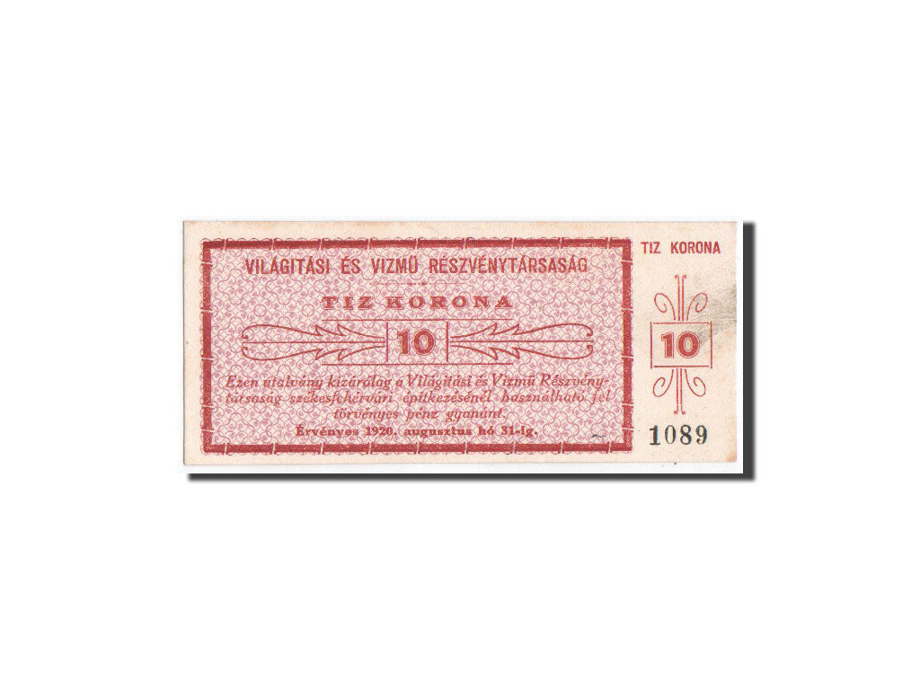Banconote, Ungheria, 10 Korona, 1920, FDS