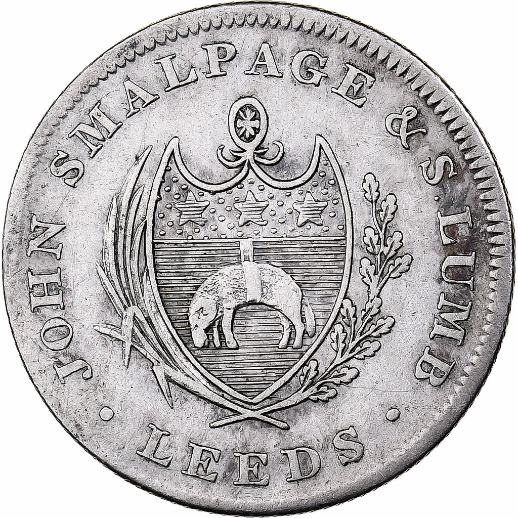 Great Britain, Shilling, Silver Token, John Smalpage & Lumb, 1812, Leeds