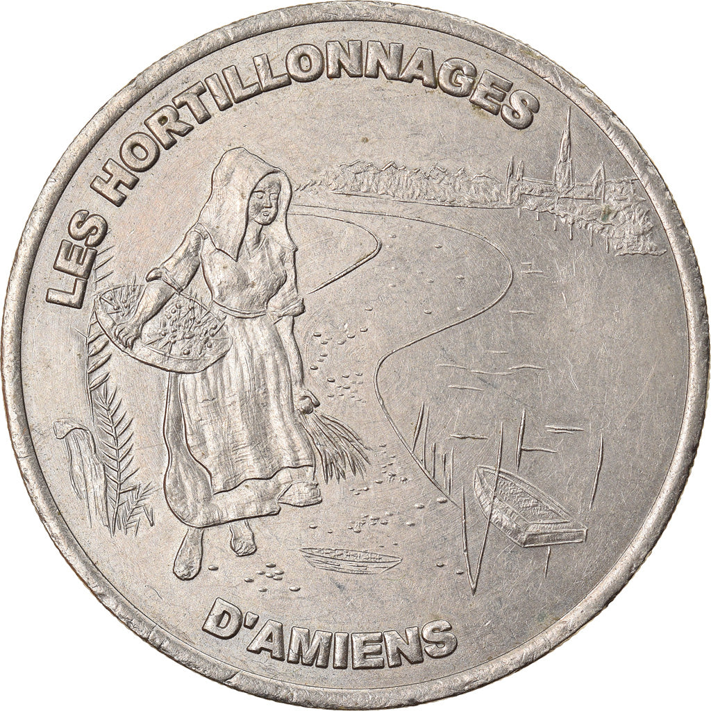 France, Medal, 2 Euro d'Amiens, les Hortillonnages, 1998, MS(60-62)