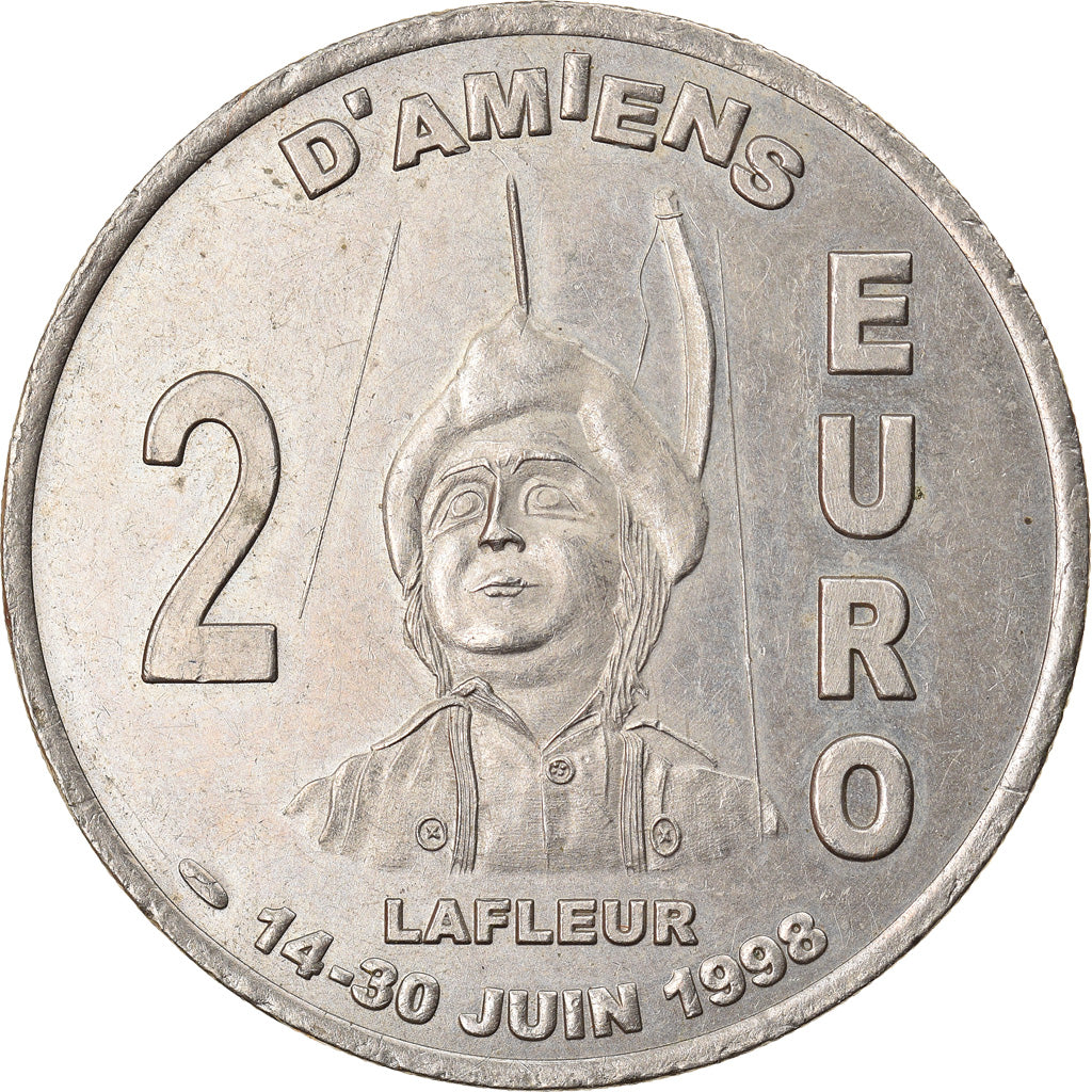 France, Medal, 2 Euro d'Amiens, les Hortillonnages, 1998, MS(60-62)
