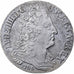 Frankrijk, Louis XIV, 20 Sols aux insignes, 1708, Lille, Zilver, ZF, Gadoury:164