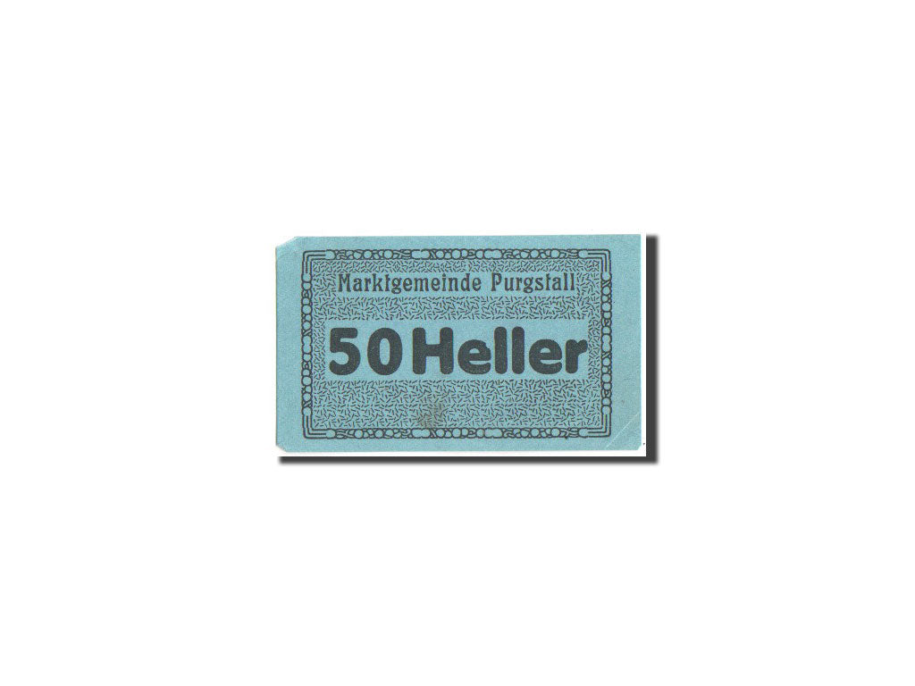 Billet, Autriche, Purgstall, 50 Heller, Purgstall, 1920, SUP