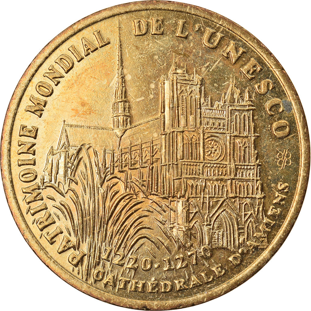 Francia, medalla, 1 Ecu d'Amiens, Cathédrale, 1994, SC, Cobre