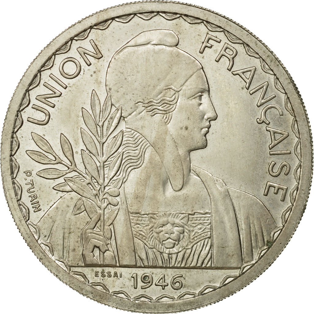 Moneda, INDOCHINA FRANCESA, Piastre, 1946, Paris, ESSAI, EBC+, Cobre - níquel