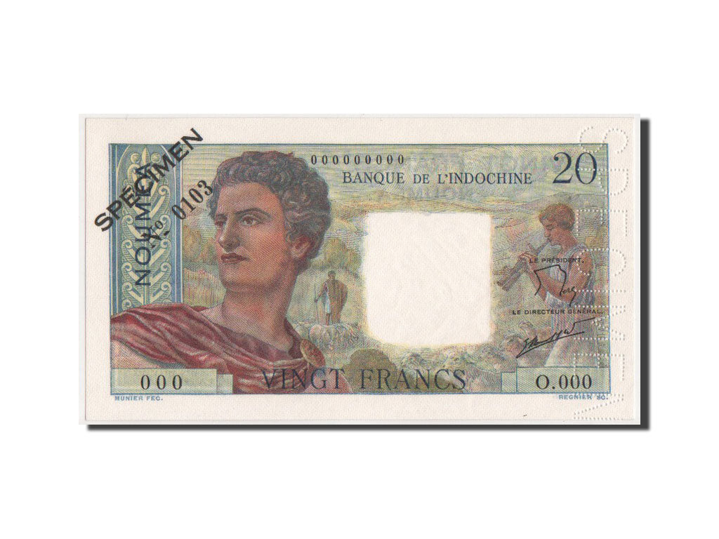 Banknote, New Caledonia, 20 Francs, 1963, KM:50c, UNC(64)