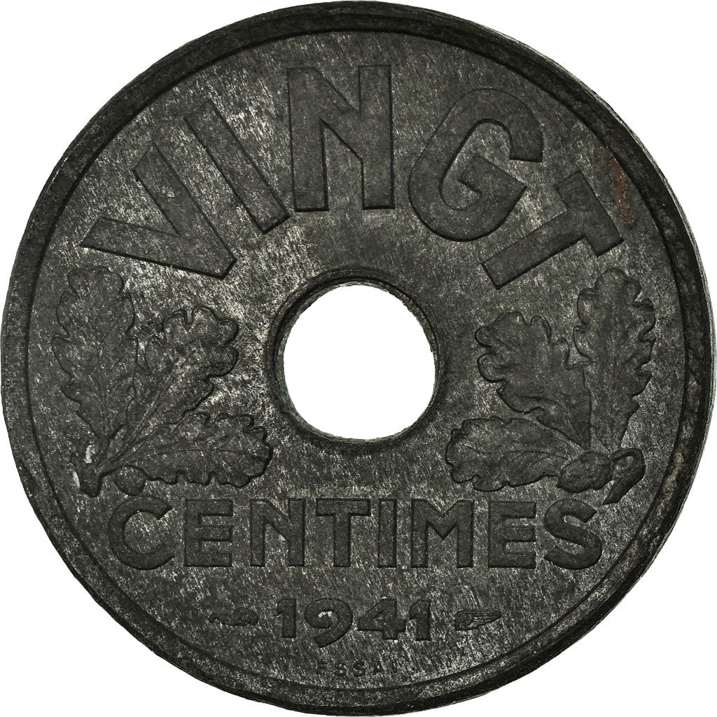 Moneta, Francia, État français, 20 Centimes, 1941, Essai-Piéfort, SPL-