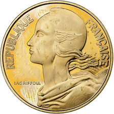 Francia, 20 Centimes, Marianne, 1977, MDP, Piéfort, Cuproaluminio, SC