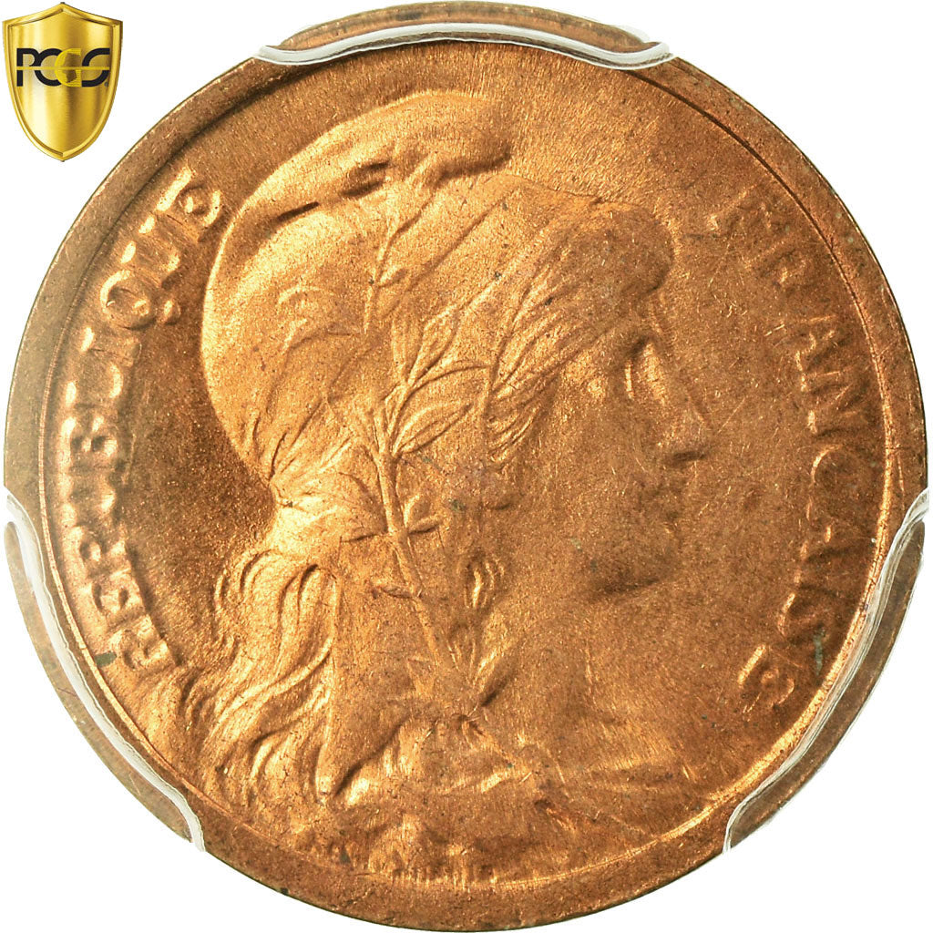 Coin, France, Dupuis, Centime, 1919, Paris, PCGS, MS66RD, Bronze, KM:840