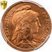 France, Centime, Daniel-Dupuis, 1919, Paris, Bronze, PCGS, MS66RD, Gadoury:90