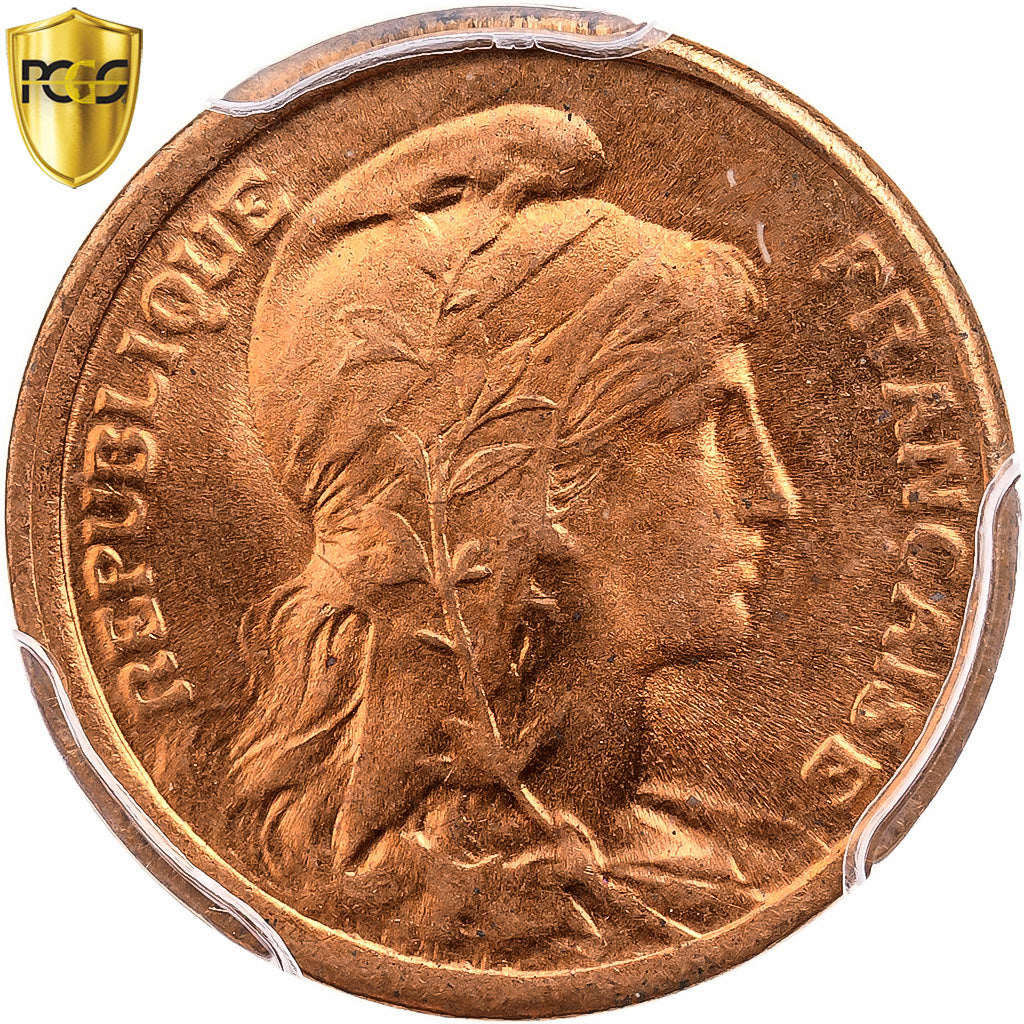 France, Centime, Daniel-Dupuis, 1919, Paris, Bronze, PCGS, MS66RD, KM:840