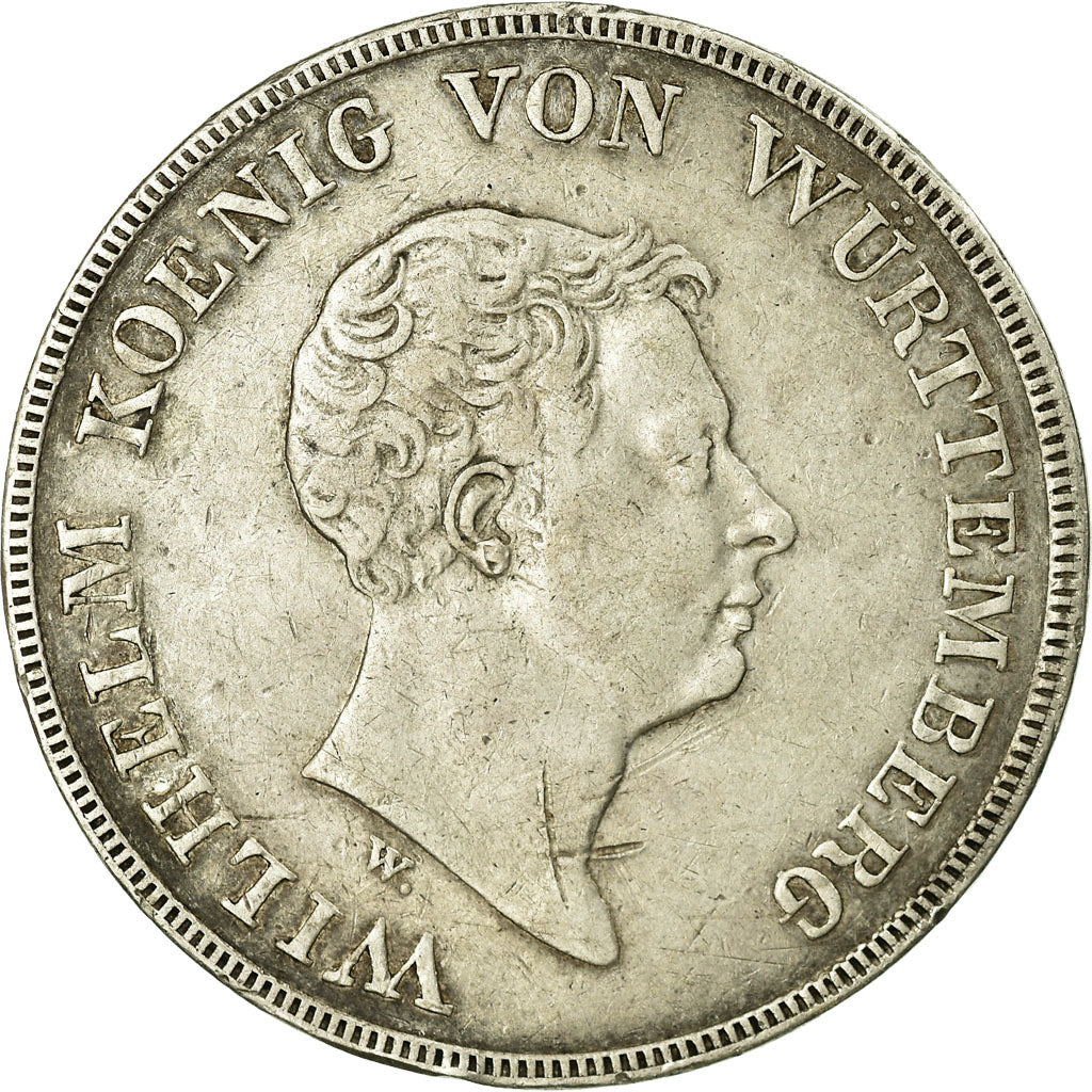 Kingdom of Württemberg, Wilhelm I, Thaler, 1833, Stuttgart, Silver, VF(30-35)