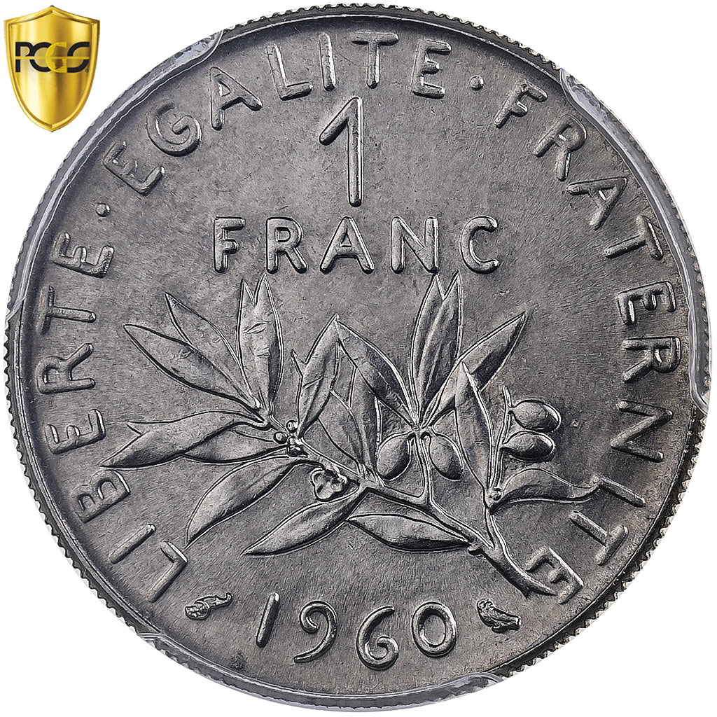 France, Franc, Semeuse, 1960, Paris, Nickel, PCGS, MS66, Le Franc:F.226