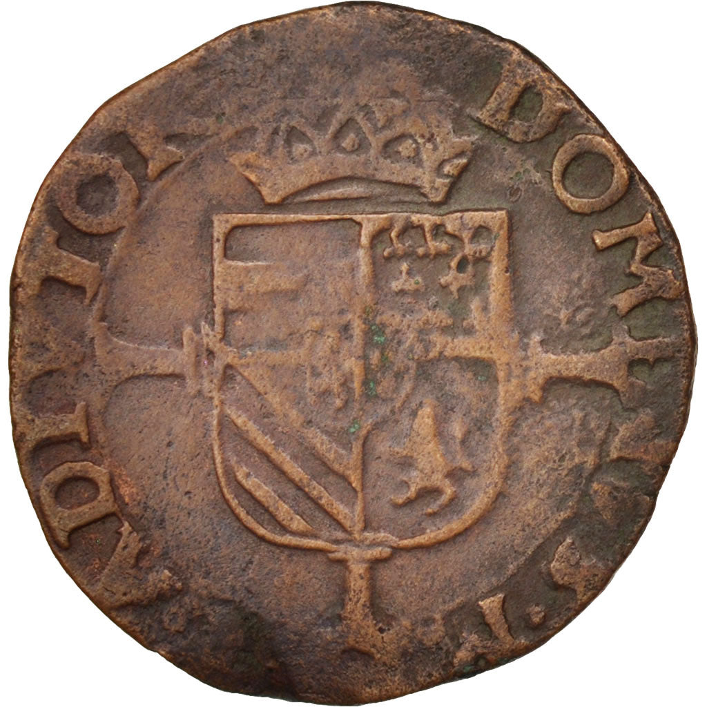Monnaie, Belgique, Liard, 1555-1598, Bruges, TTB, Cuivre