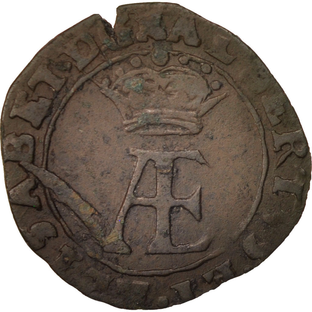 Coin, Belgium, Double Denier, 1616, Tournai, EF(40-45), Copper