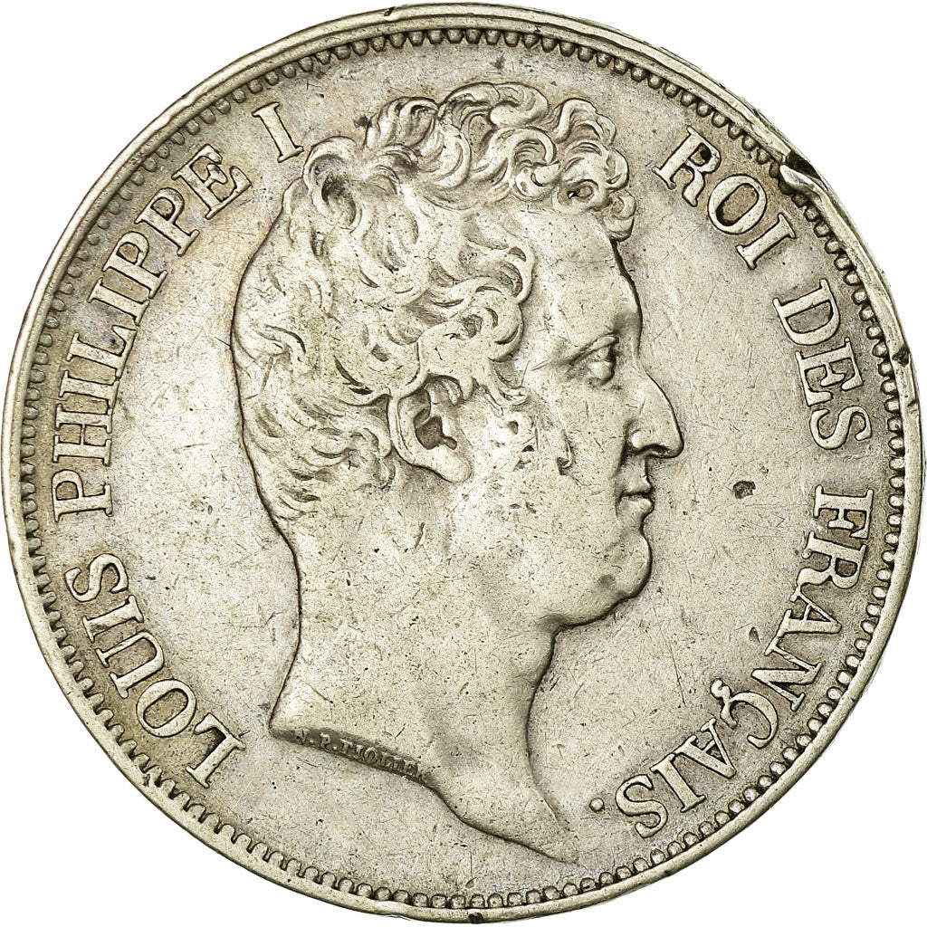 Coin, France, Louis-Philippe, 5 Francs, 1831, Rouen, VF(30-35), Silver, KM:736.2