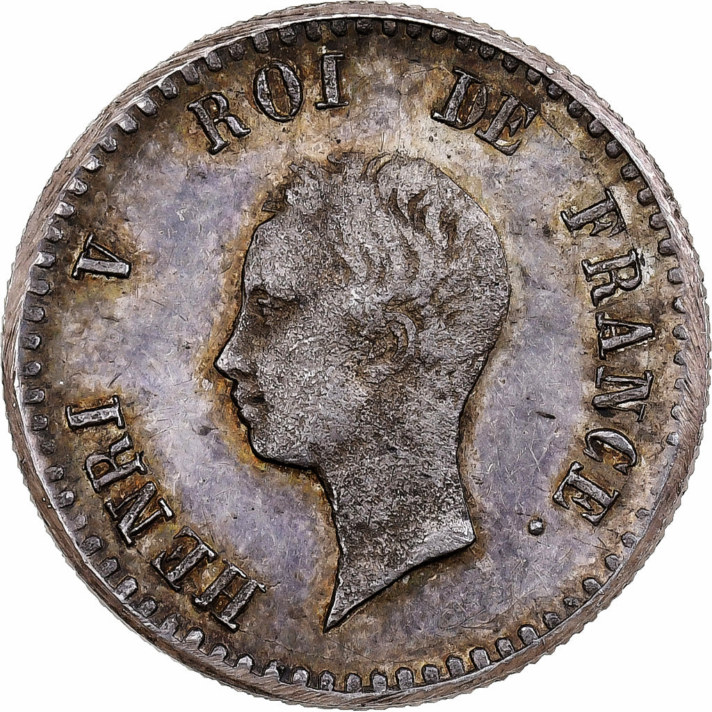 Francia, Henri V, 1/4 Franc, 1832, Plata, NGC, MS64, Gadoury:354, KM:22