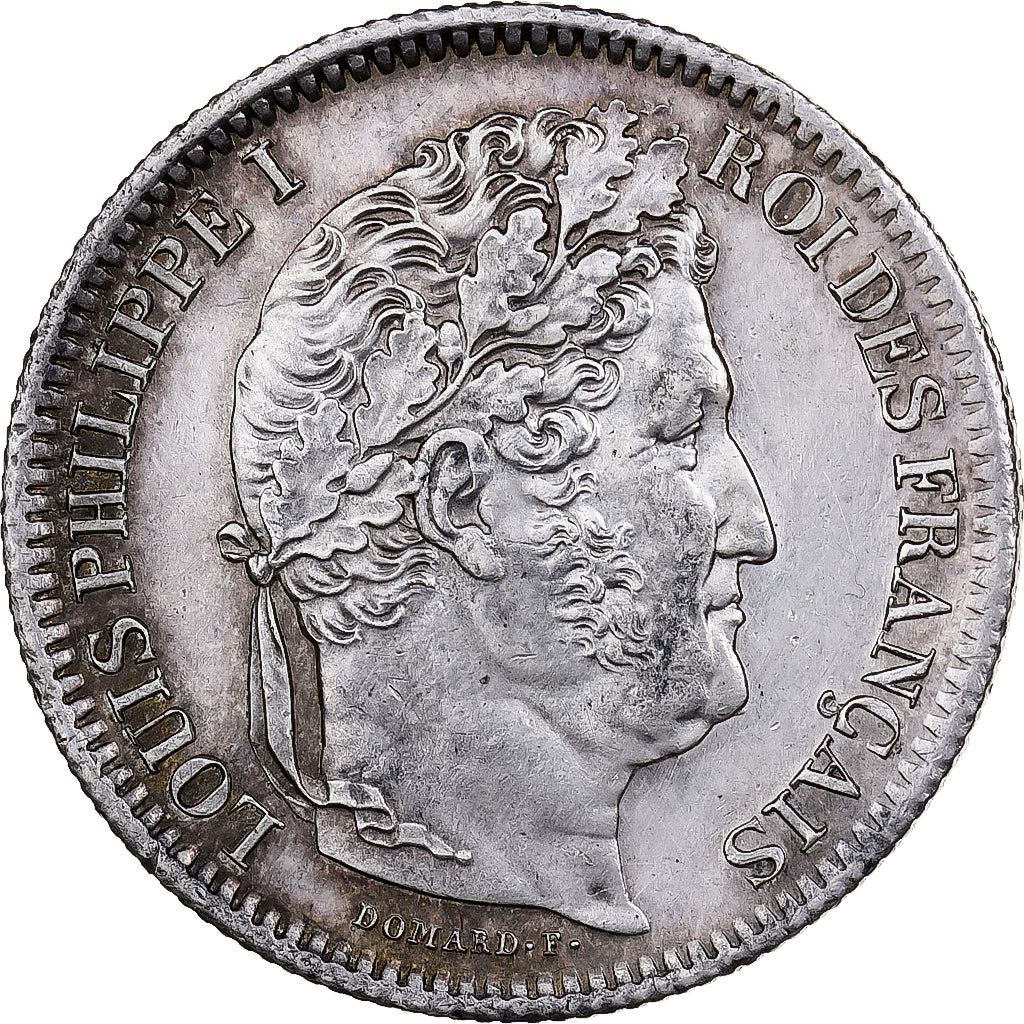 Francia, Louis Philippe I, 2 Francs, 1841, Bordeaux, Plata, NGC, UNC Details