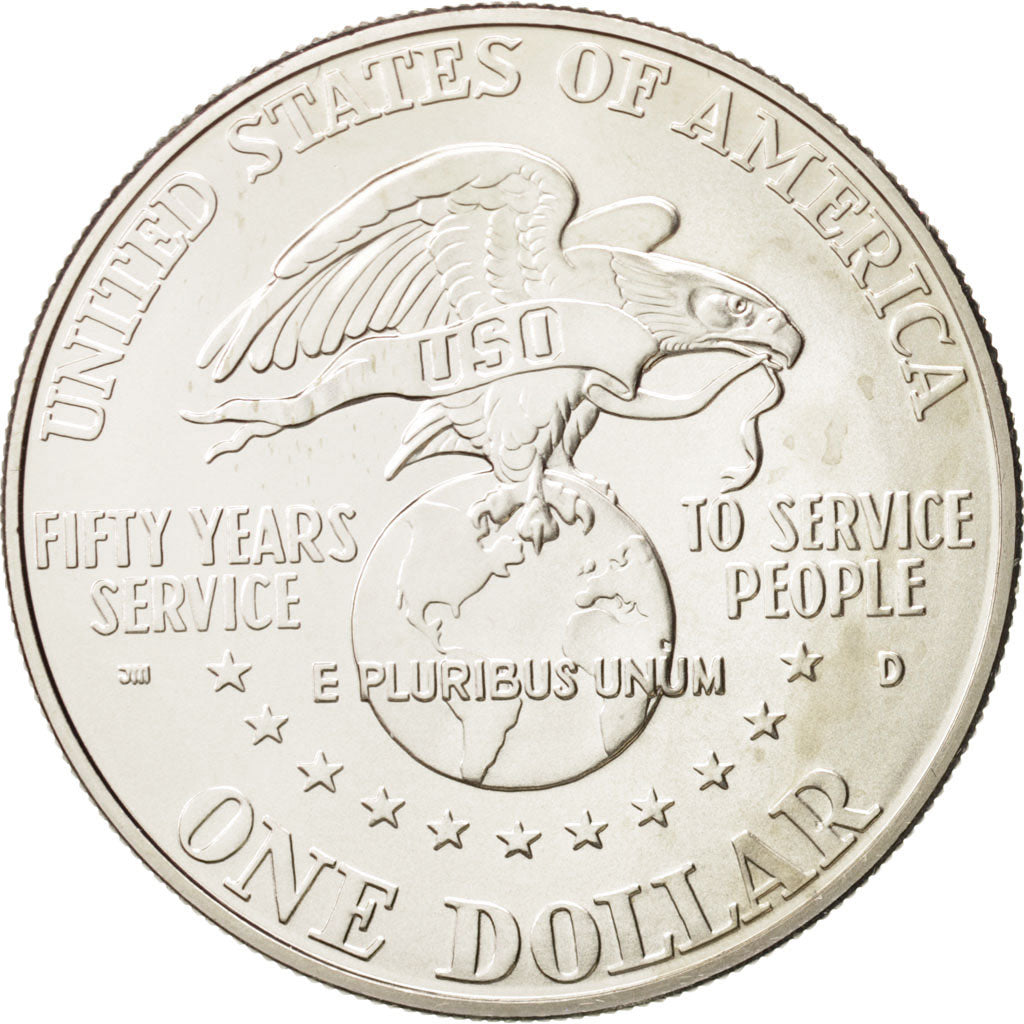 Coin, United States, Dollar, 1991, U.S. Mint, Denver, MS(63), Silver, KM:232