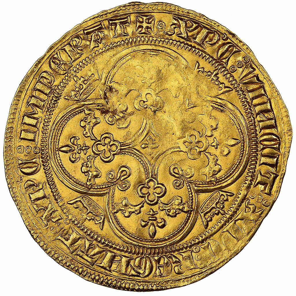France, Philippe VI, Pavillon d'or, 1339-1350, Or, TTB, Duplessy:251