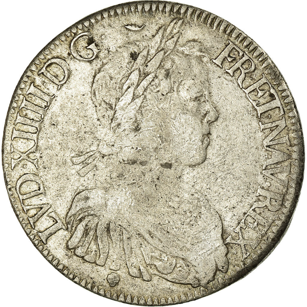 Munten, Frankrijk, Louis XIV, Écu à la mèche longue, Ecu, 1653, Toulouse, FR