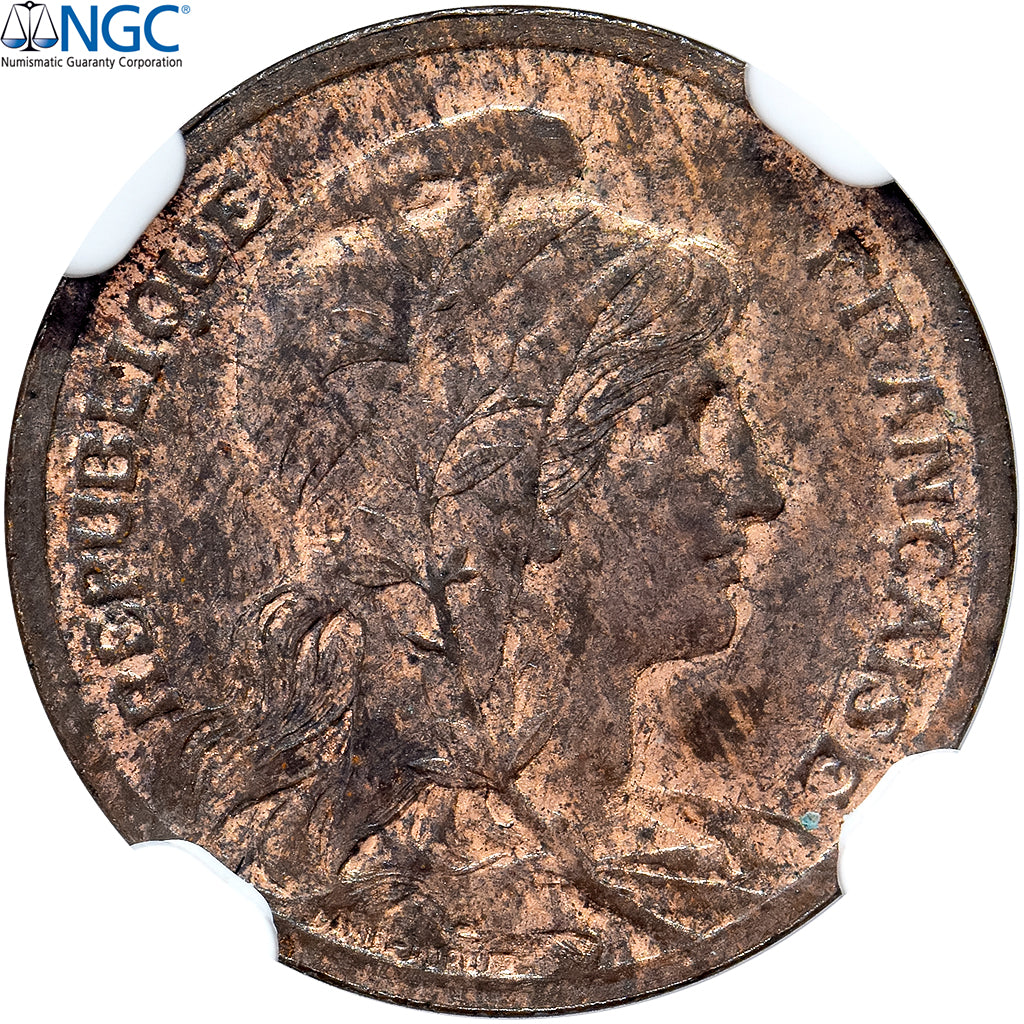 Frankreich, Centime, Daniel-Dupuis, 1898, Paris, Pattern, Bronze, NGC, MS63RB