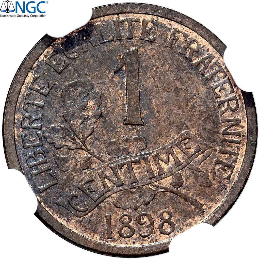 Frankreich, Centime, Daniel-Dupuis, 1898, Paris, Pattern, Bronze, NGC, MS63RB