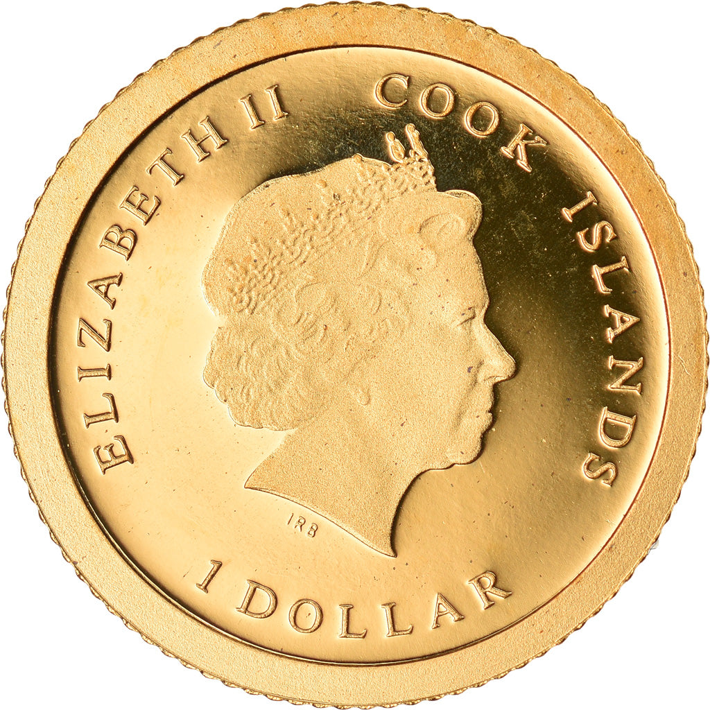 Coin, Cook Islands, Pape François, 1 Dollar, 2013, MS(65-70), Gold