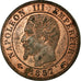 Moeda, França, Napoleon III, Napoléon III, Centime, 1857, Paris, MS(60-62)