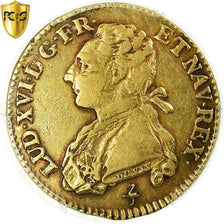 Frankreich, Louis XVI, Louis d'or aux palmes, 1774, Paris, Gold, PCGS, VF30