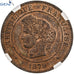 France, 5 Centimes, Cérès, 1879, Paris, Bronze, GENI, UNC Details