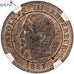 Coin, France, Napoléon III, 2 Centimes, 1853, Paris, GENI, MS62RD, Bronze