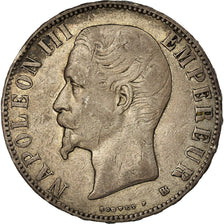 Coin, France, Napoleon III, 5 Francs, 1856, Strasbourg
